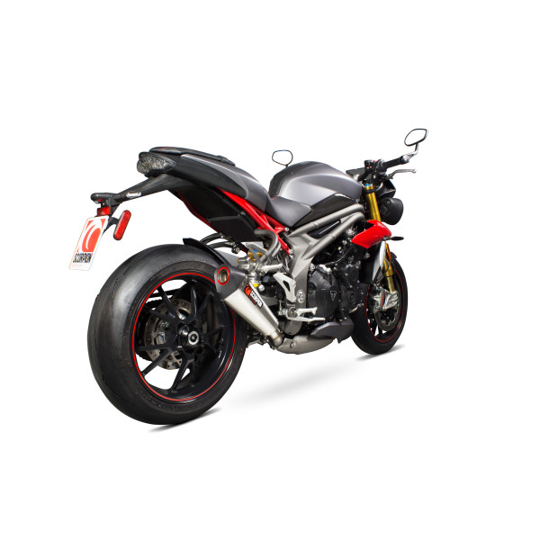 Scorpion Exhaust Triumph Speed Triple 1050 R 2016 - 2017 Serket Taper Slip-on Brushed Stainless Steel Sleeve
